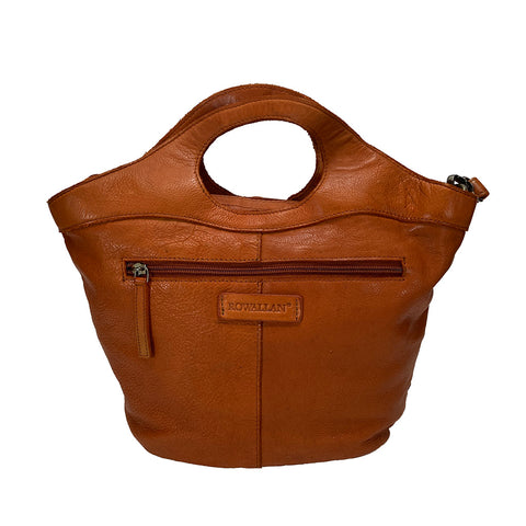 Rowallan Canasta Leather Grab- Multiway Bag - Style: 31-3223 Orange Tan