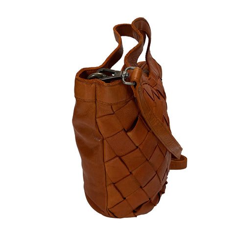 Rowallan Canasta Leather Grab- Multiway Bag - Style: 31-3223 Orange Tan