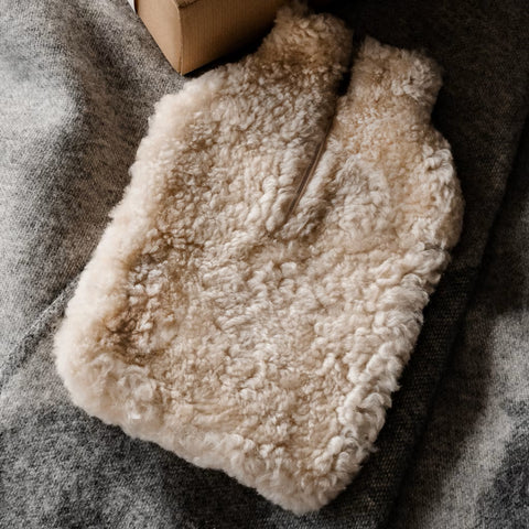 Shepherd Sheepskin Hot Water Bottle Cover - Kerri - Carbon