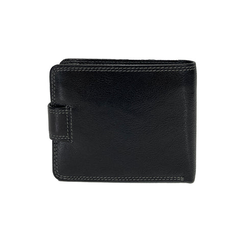 Golunski RFID Leather Tab Close Wallet - Style: RF10 - Black