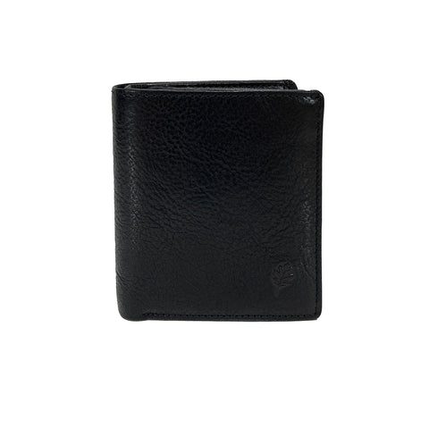 Golunski RFID Leather Tri Fold Small Wallet - Style: RF5 - Black