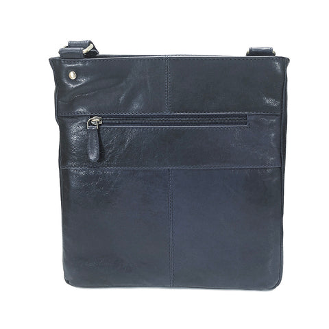 Rowallan Leather Cross Body Bag - Style: 31-1980 Supatra - Navy