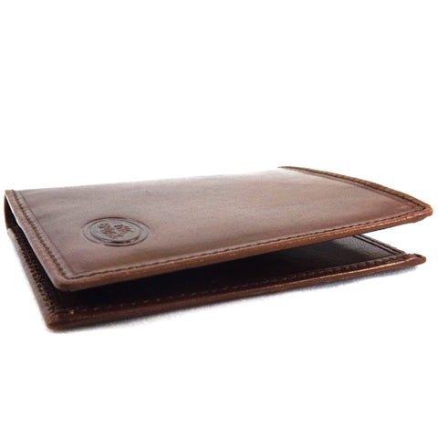 The Bridge Slim Leather Shirt Wallet - Style: 01208401 - Brown
