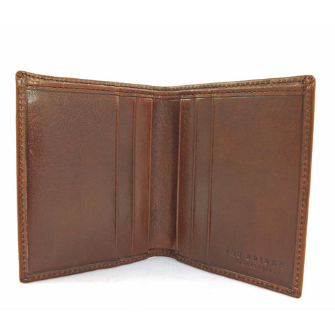 The Bridge Slim Leather Shirt Wallet - Style: 01208401 - Brown