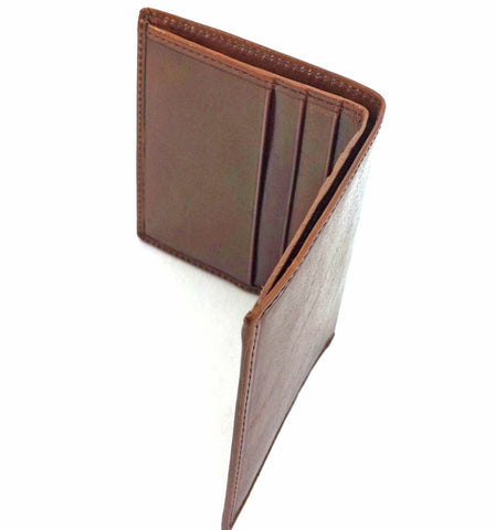 The Bridge Slim Leather Shirt Wallet - Style: 01208401 - Brown