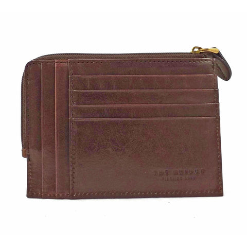 The Bridge Leather  Zip Round Credit Card Holder - Style: 01221601