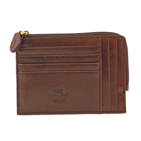 The Bridge Leather  Zip Round Credit Card Holder - Style: 01221601