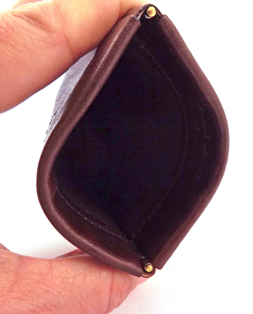 Handmade Genuine Leather Double Snap Pouch, Coin Purse, Cash & Card Holder,  Cable Organizer, Makeup : Amazon.in: Bags, Wallets and Luggage