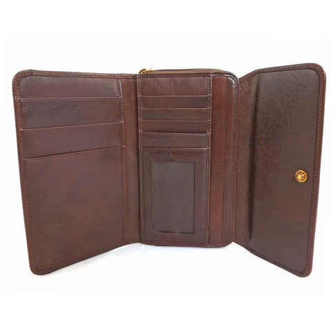 The Bridge Large Leather Wallet Purse - Style: 01772601