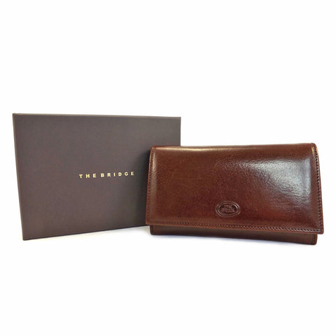 The Bridge Large Leather Wallet Purse - Style: 01774201