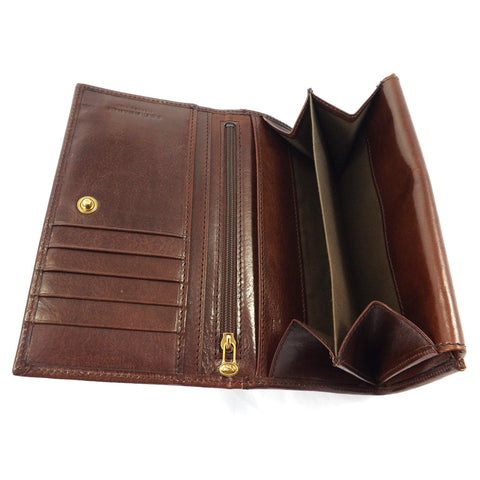 The Bridge Large Leather Wallet Purse - Style: 01774201