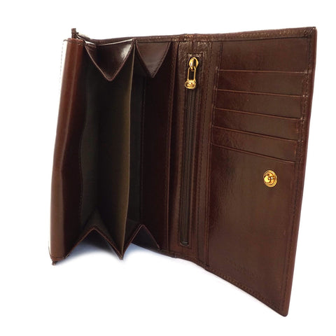 The Bridge Large Leather Wallet Purse - Style: 01774201
