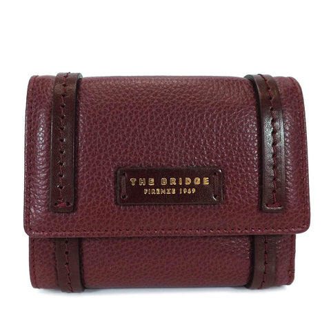 The Bridge Leather Wallet Purse - Style: 0180084O - Burgundy