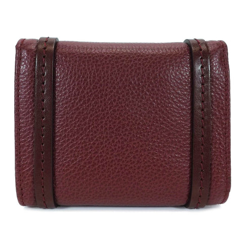 The Bridge Leather Wallet Purse - Style: 0180084O - Burgundy