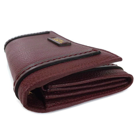 The Bridge Leather Wallet Purse - Style: 0180084O Burgundy