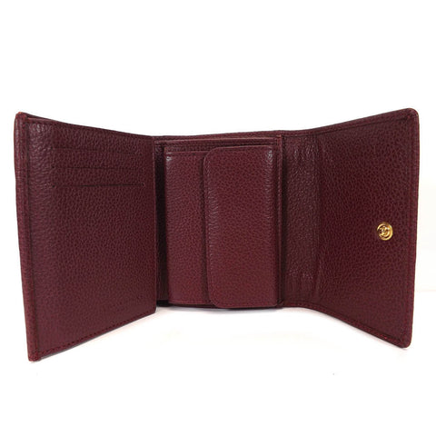 The Bridge Leather Wallet Purse - Style: 0180084O Burgundy