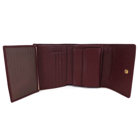 The Bridge Leather Wallet Purse - Style: 0180084O - Burgundy