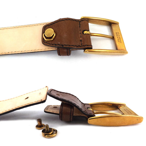 The Bridge Gents Leather Belt - Style: 03621301 - Brown