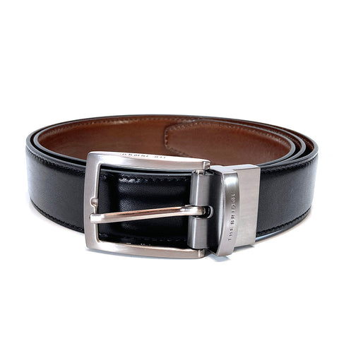 The Bridge Gents Reversible Leather Belt - Style: 03638201 - Brown / Black