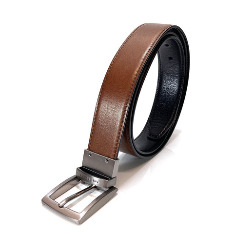 The Bridge Gents Reversible Leather Belt - Style: 03638201 - Brown / Black