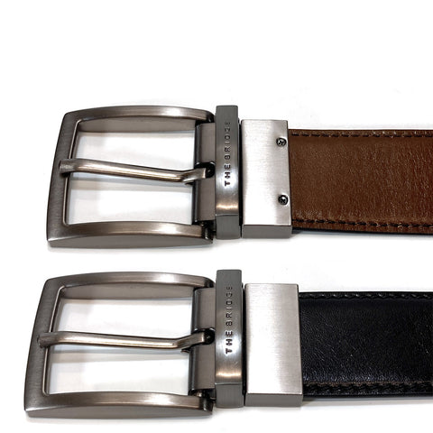 The Bridge Gents Reversible Leather Belt - Style: 03638201 - Brown / Black