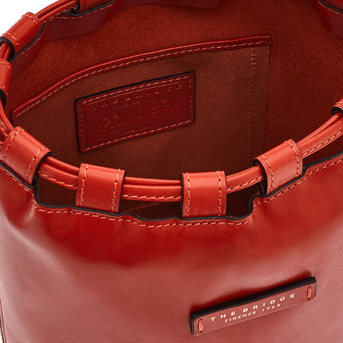 The Bridge Bucket Bag - Style: 04340201 - Burnt Orange L1