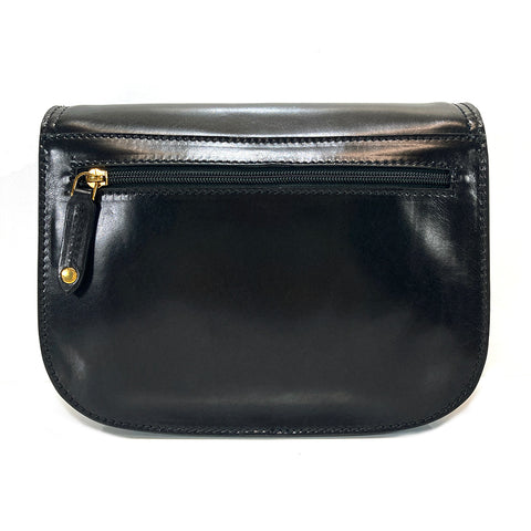 The Bridge Leather Saddle Bag - Black - Style: 04415201-30