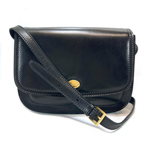 The Bridge Leather Saddle Bag - Black - Style: 04415201-30