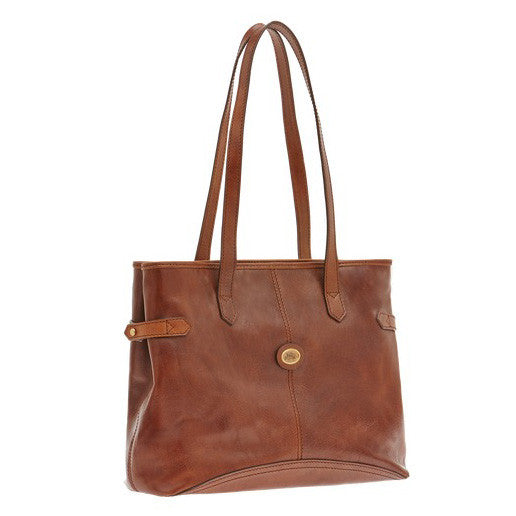 The Bridge Zip Top Shoulder Tote Style: 04814201 – Cox's Leather