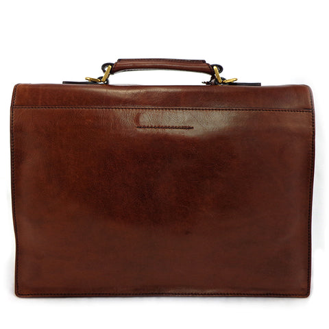 The Bridge Single Gusset Briefcase - Style: 06466501