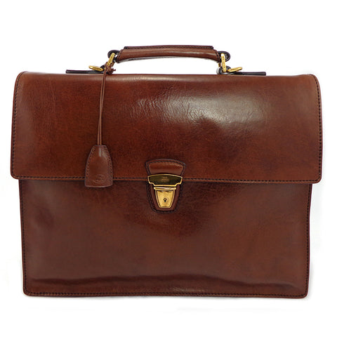 The Bridge Single Gusset Briefcase - Style: 06466501