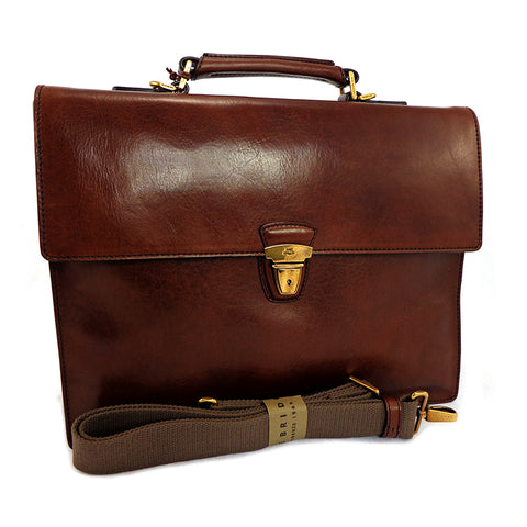 The Bridge Single Gusset Briefcase - Style: 06466501