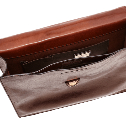 The Bridge Single Gusset Briefcase - Style: 06466501