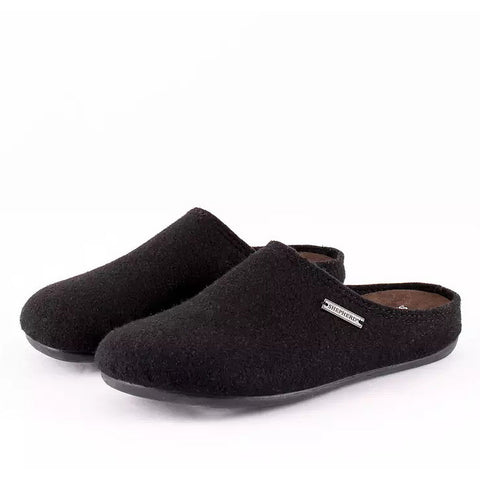 Shepherd - Mens Wool Mule Slipper - Style: Jon - Black