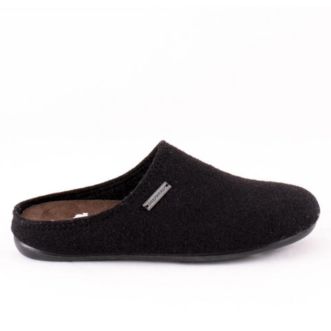 Shepherd - Mens Wool Mule Slipper - Style: Jon - Black