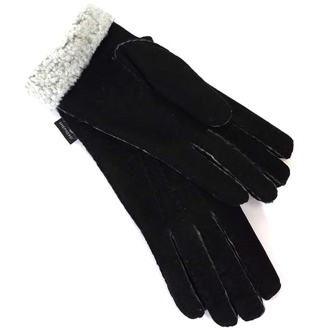 Shepherd Sheepskin Gloves - Style: Melina - Black