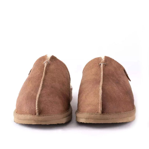 Shepherd - Mens Sheepskin Mule Slipper - Style: Hugo 1201 Antique Cognac