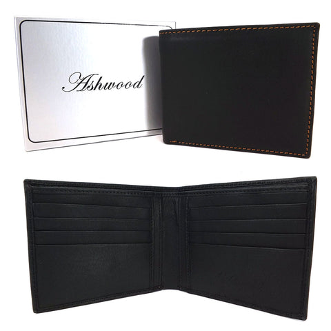 Ashwood Classic Leather Wallet - Style: 1211-D Black