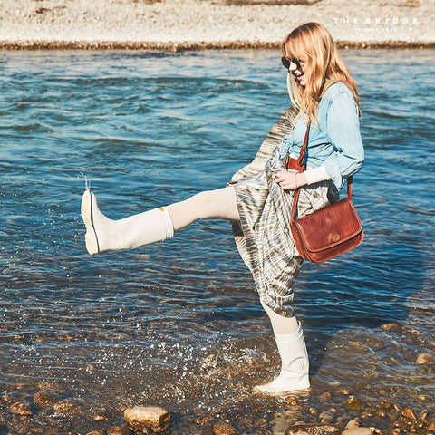 The Bridge Classic Leather Flap over bag - Style: 04402201