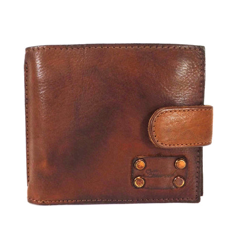 Ashwood Shoreditch Leather Tab Wallet - Style: 1780 Tan