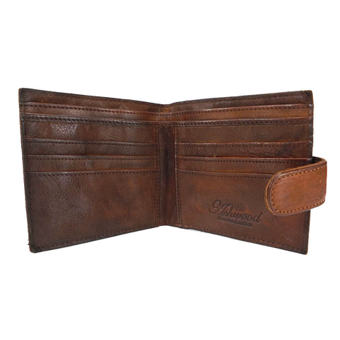 Ashwood Shoreditch Leather Tab Wallet - Style: 1780 Tan