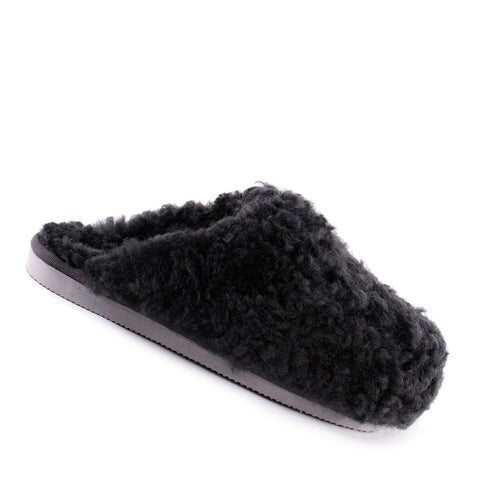 Sheepskin Mule Slipper - Style: Jenny 1909 - Asphalt