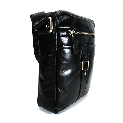 Rowallan Dortmund Leather Shoulder Bag - Style: 31-1263  Black