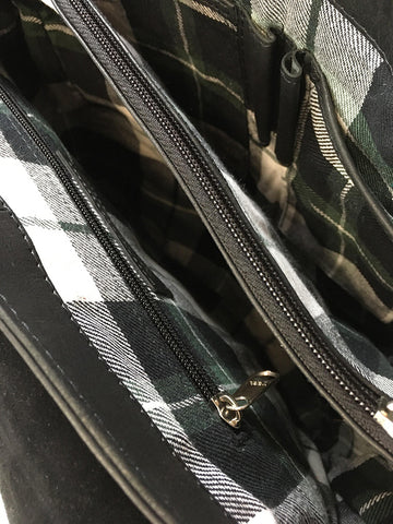 Rowallan Aviator Leather Backpack - Style: 31-1284  Black