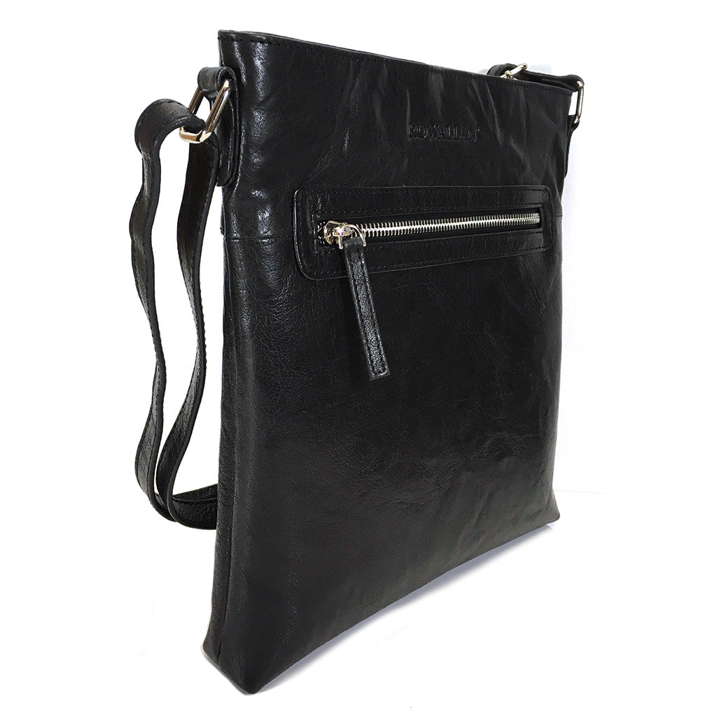 Rowallan Anderson Leather Cross Body Bag - Style: 31-1319 Black