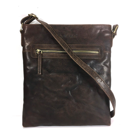 Rowallan Anderson Leather Cross Body Bag - Style: 31-1319  Brown