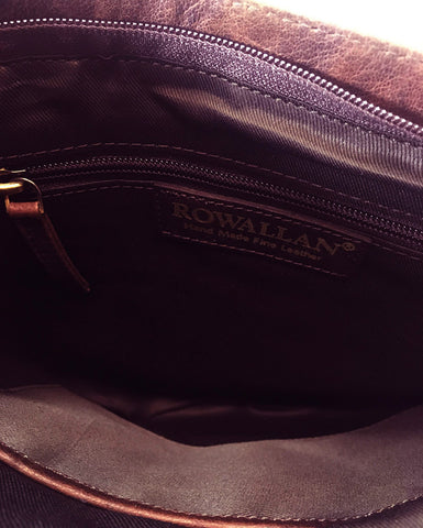 Rowallan Anderson Leather Cross Body Bag - Style: 31-1319  Brown
