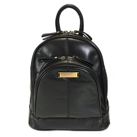 Rowallan Loreto Leather Backpack - Style: 31-7744  Black