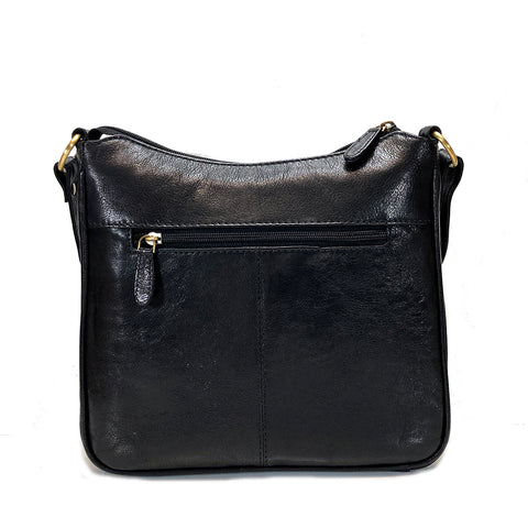 Rowallan Leather Cross Body Bag - Style: 31-1977 Supatra - Black