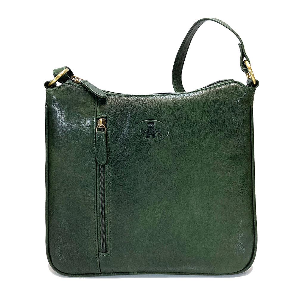 Rowallan Leather Cross Body Bag - Style: 31-1977 Supatra - Green